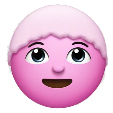 pink snow fall sticker