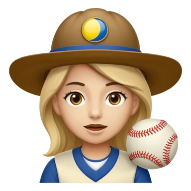 Un mono capuchino que predomine el color café, cara clara y expresiva, que lleve uniforme de softbol de Colombia, con un sombrero vueltiao' un poco inclinado, alegre, atlético y una gorra que diga "Yaifer" sticker