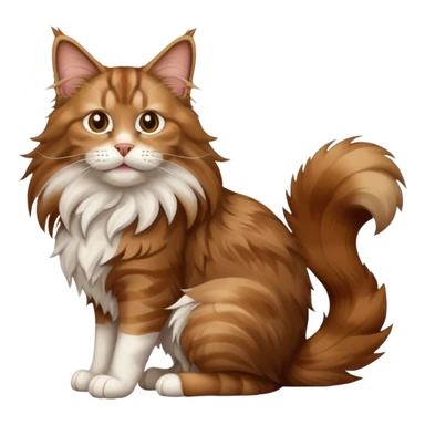 a maine coon cat farting sticker