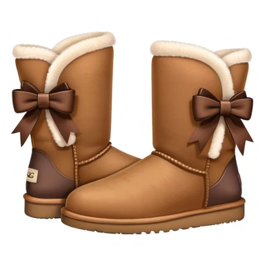uggs with bow sticker