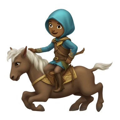 elfe sur un dauphin sticker