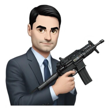 Ben-Shapiro-with-m16 sticker