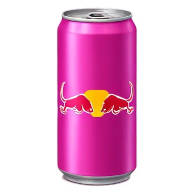 pink red-bull can sticker