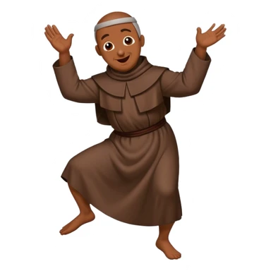 Dancing friar  sticker