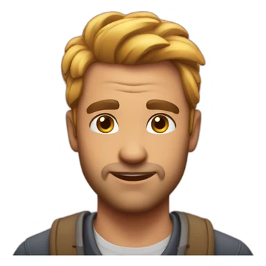 Man lovestruck sticker