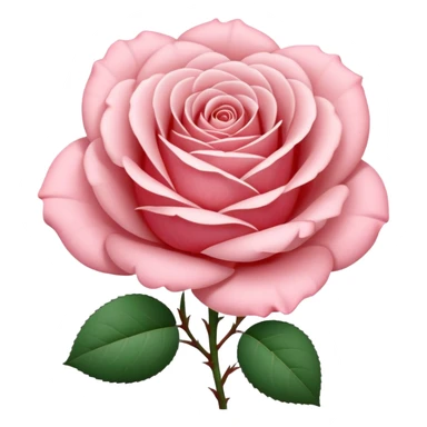 rose shape flower, no stem, no leaves, no green, now make THE FLOWER WHITE sticker