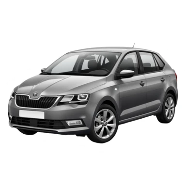 Dark grey Skoda Rapid 2018 spaceback sticker