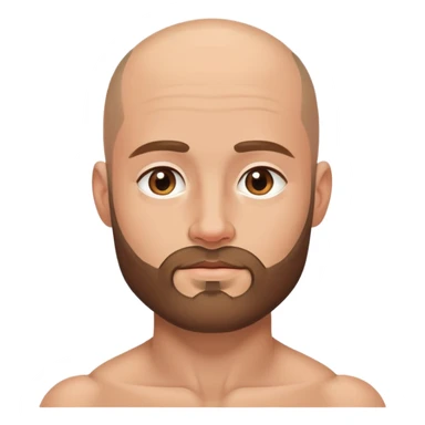 Beautiful light brunette dreaming of her muscular bald beard husband sticker