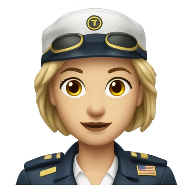 Women pilot sticker