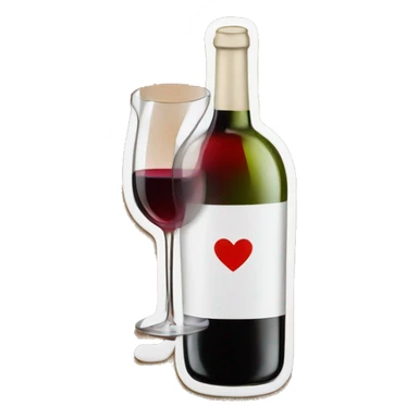 I love wine on a sign sticker