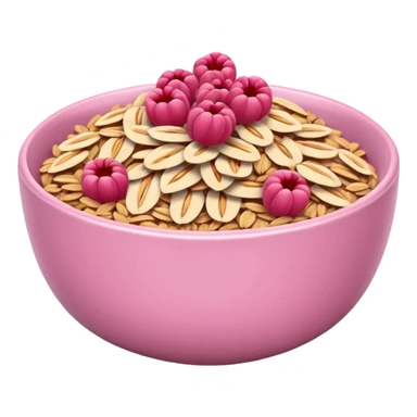 pink  oats bowl sticker