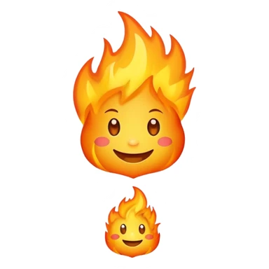 fire character cute sticker