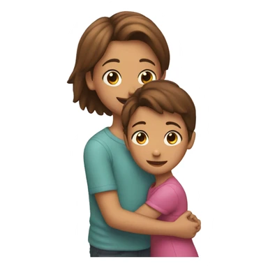 A girl is under And the boy is on the girl's Back sticker