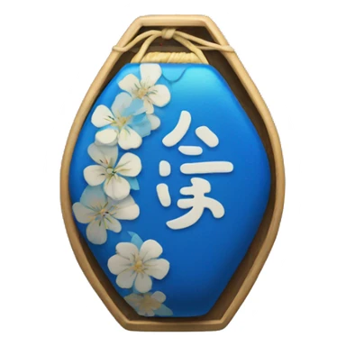 blue omamori sticker