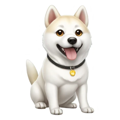 White Shiba Inu  sticker