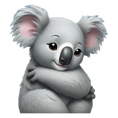 Koala qui fait un calin sticker