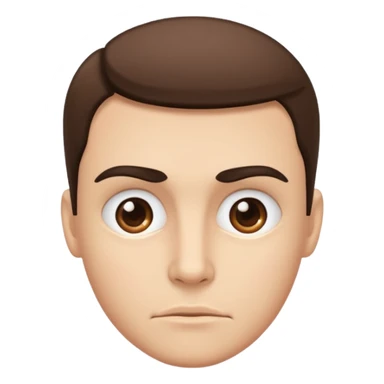 Face with raised eyebrow sticker