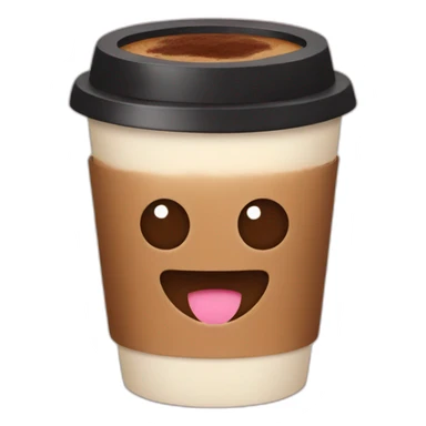 kawaii coffee sticker
