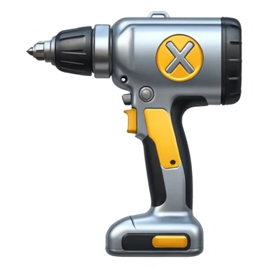 x (formerly twitter) logo with a drill  sticker