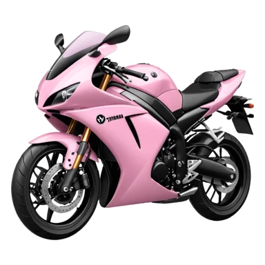 moto yamaha rosa sticker