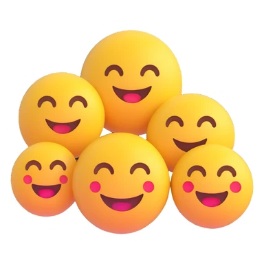 three emojis in first, second and third place sticker