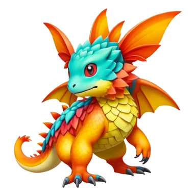 Exotic Tropical Pokémon-Fakémon-hybrid-creature (full body) sticker