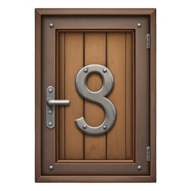 modern house door number wood sticker