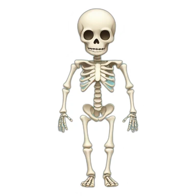 skeleton halloween sticker