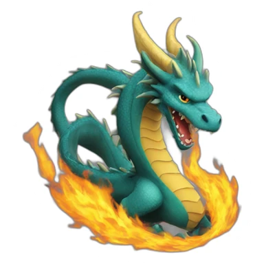 Dragon de feu sticker