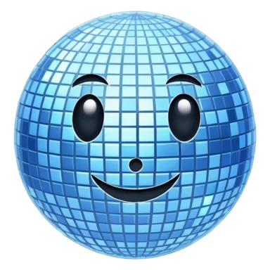 disco ball moon sticker