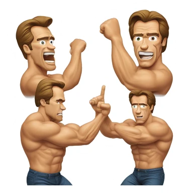 Arnold Schwarzenegger 1975 in is Best Pose sticker