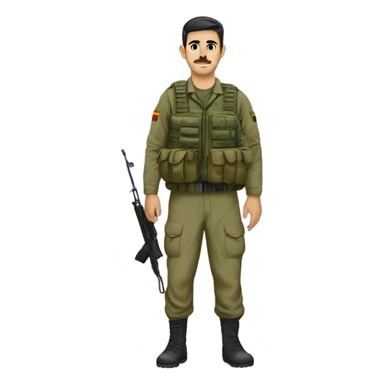 Kurdistan peshmerga in mountain   sticker