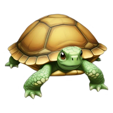 Chat sur une grosse tortue sticker