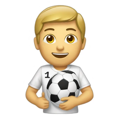 schreiender Fußball mit Schuh sticker