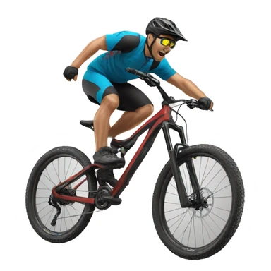 Mountain bike jump sticker