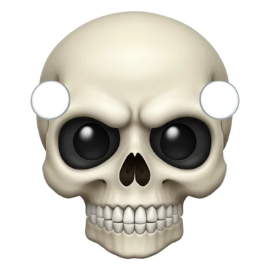 A scary skull sticker