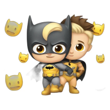 baby batman and baby robin sticker