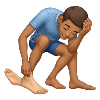 Ayak koklayan emoji sticker