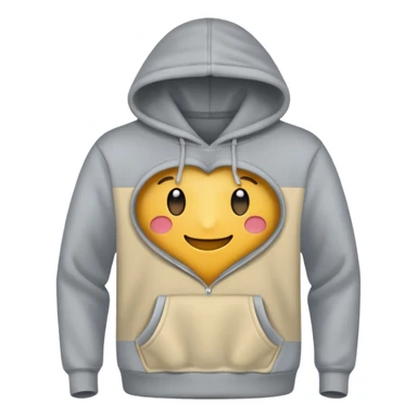 grey hoodie cloth sticker