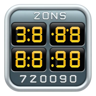 Bedieningspaneel scorebord sticker