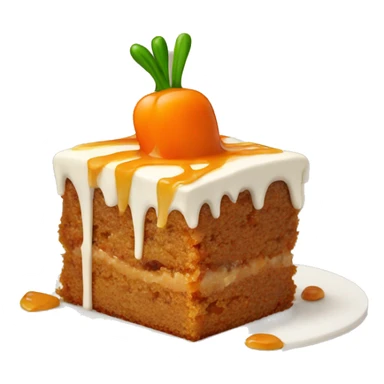 carrot cake with caramel  sticker