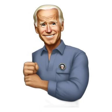 Joe Biden in prison funny sticker