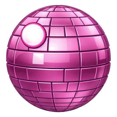 Pink disco ball sticker