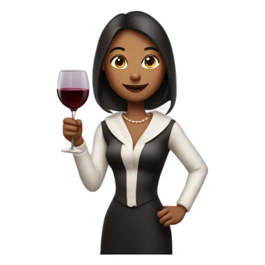 Woman Bunny drinking red wine sticker