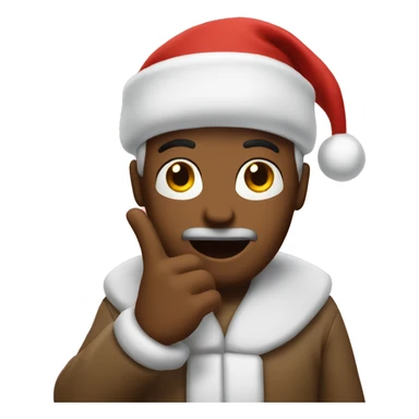 Christmas fingers crossed  sticker