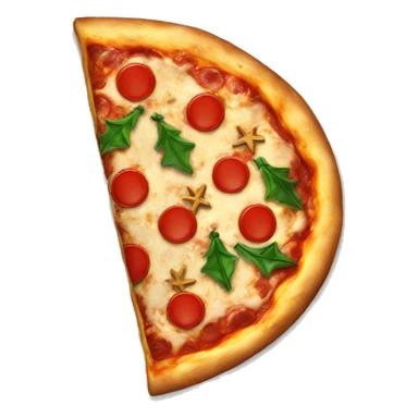 christmas pizza sticker