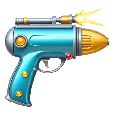 glitter  plasma ray gun sticker