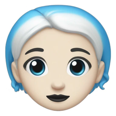 Wednesday Addams blue smurf skin sticker