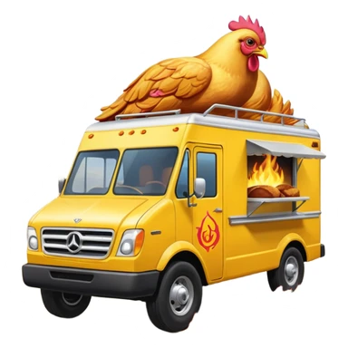 Barbie’s insanely flaming hot butt burning chicken sandwich Extended length Sprinter 4500 van high roof off road rally delivery food truck capable of rock and desert racing  sticker