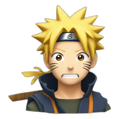 Naruto qui mange des ramenne sticker
